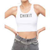 Chixit Crop Top with Classic Logo