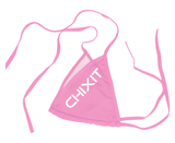 Chixit Single Bikini Top with Sport Logo