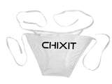 Chixit String Bikini Bottom with Sport Logo